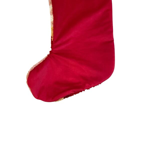 Peking Handicraft NUTCRACKER Hook Stocking 20in Pink Christmas Holiday Decor NEW - Picture 8 of 14